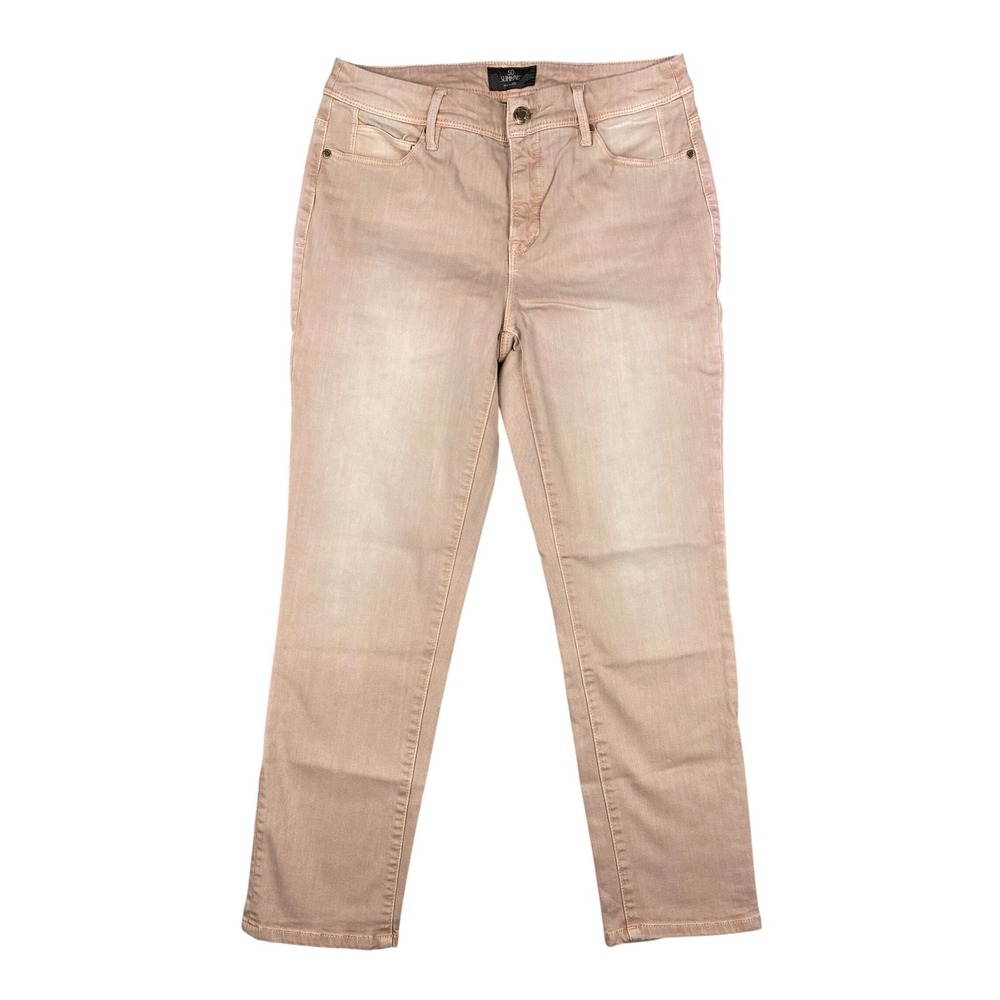 Chicos So Slimming Crop‎ Jeans Pink Womens Size 4 Chicos 0